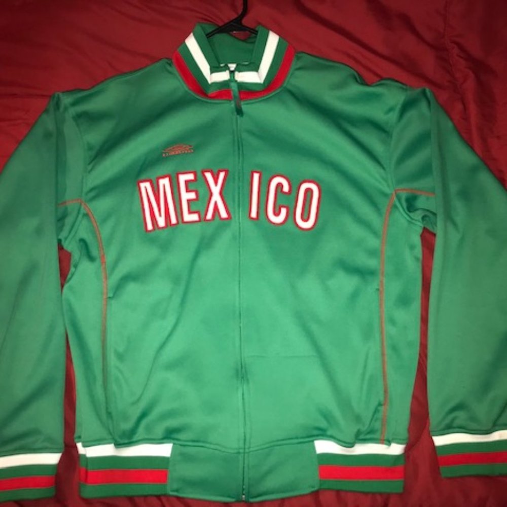 ❤️UMBRO Mexico Soccer Men's Track Jacket - LARGE